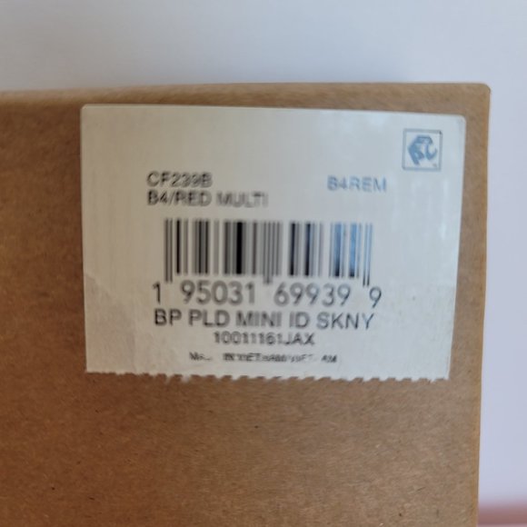 COACH Novelty Plaid Print Mini Skinny ID Case In Coated Canvas– Red Multi⭐ - Picture 15 of 15